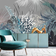 MinimalisticDecor.com-Tropical Wallpaper Mural - Lush Green Forest Theme