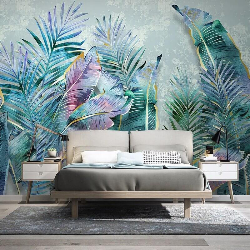 MinimalisticDecor.com-Tropical Wallpaper Mural: Vibrant and Exotic Wall Decor