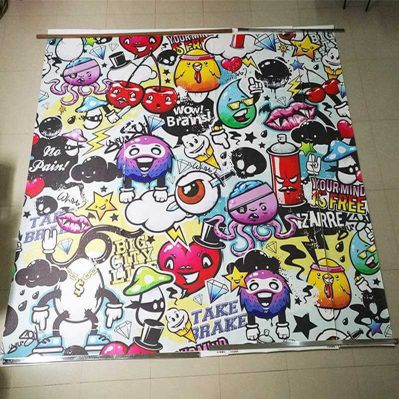 MinimalisticDecor.com-Urban Expression Graffiti Art Wall Wallpaper