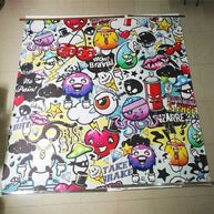 MinimalisticDecor.com-Urban Expression Graffiti Art Wall Wallpaper