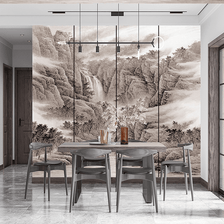 MinimalisticDecor.com-Valley Of Trees - Mountains Wallpaper Murals