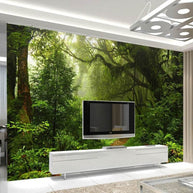 MinimalisticDecor.com-Verdant Oasis Tropical Tree Wallpaper - Lush Paradise