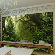 MinimalisticDecor.com-Verdant Oasis Tropical Tree Wallpaper - Lush Paradise