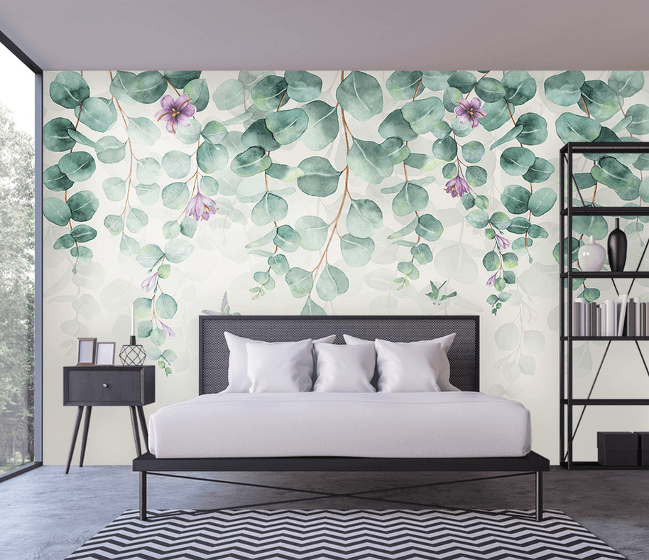 MinimalisticDecor.com-Vine Leaf Wallpaper Murals for Exquisite Décor