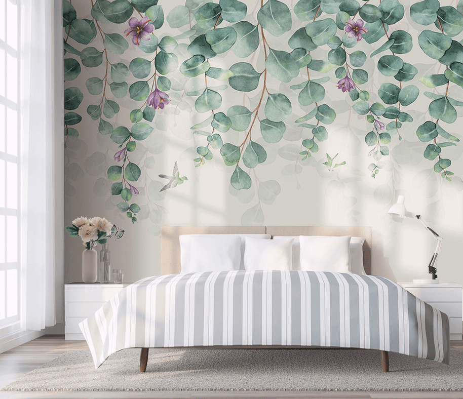 MinimalisticDecor.com-Vine Leaf Wallpaper Murals for Exquisite Décor