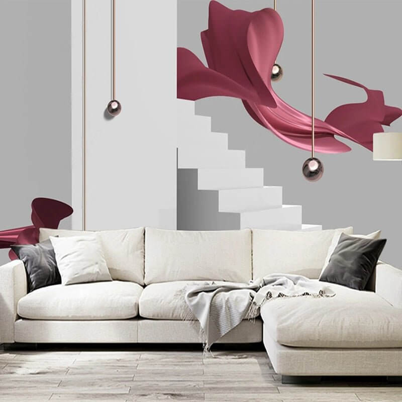 MinimalisticDecor.com-Walk the Stairs Wallpaper: Elevate Your Space