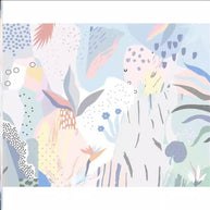 MinimalisticDecor.com-Whimsical Pastel Flowers Nursery Wallpaper