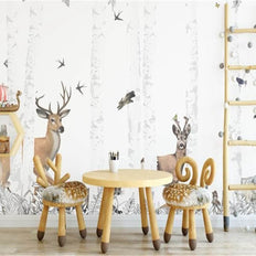 MinimalisticDecor.com-Whimsical Woodland Wonders Wallpaper