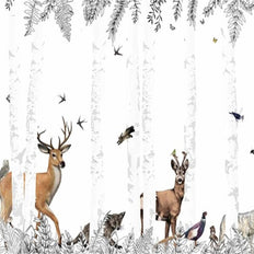 MinimalisticDecor.com-Whimsical Woodland Wonders Wallpaper