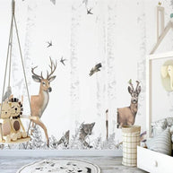 MinimalisticDecor.com-Whimsical Woodland Wonders Wallpaper