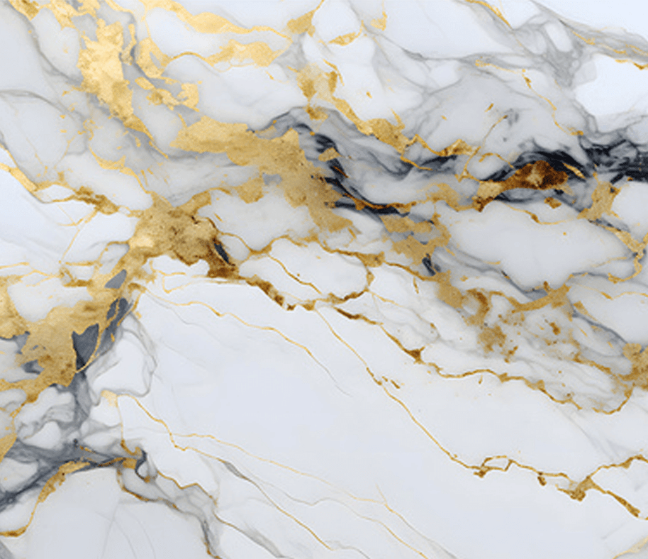 MinimalisticDecor.com-White & Gold Stone - Marble Wallpaper Murals