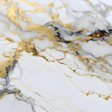 MinimalisticDecor.com-White & Gold Stone - Marble Wallpaper Murals