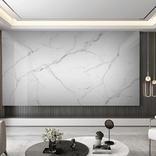 MinimalisticDecor.com-White Liner Stone - Marble Wallpaper Murals