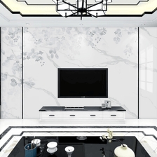 MinimalisticDecor.com-White Shade Stone Design - Marble Wallpaper Murals