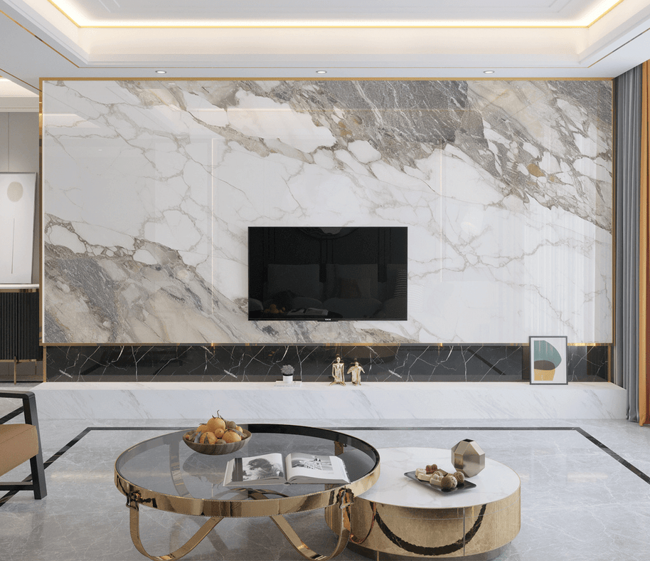 MinimalisticDecor.com-White Smoke Stone - Marble Wallpaper Murals