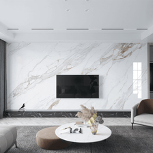 MinimalisticDecor.com-White Stone Design: Marble Wallpaper Murals