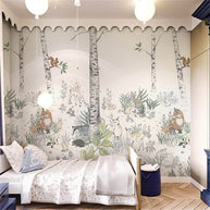 MinimalisticDecor.com-Wild Adventures Jungle Animals - Forest Wallpaper