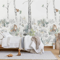 MinimalisticDecor.com-Wild Adventures Jungle Animals - Forest Wallpaper