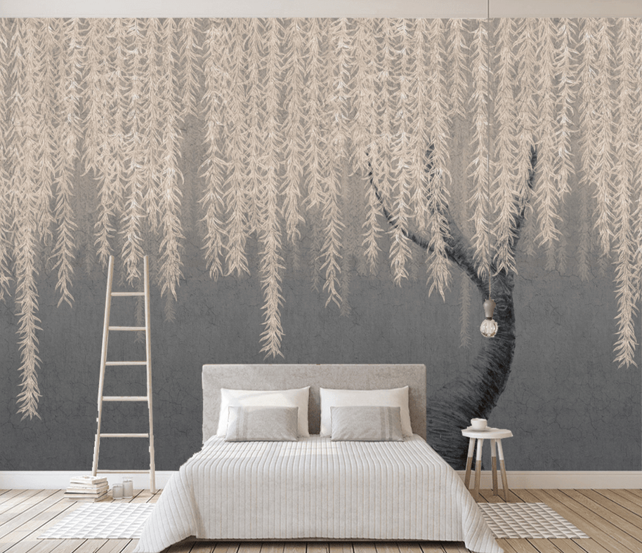 MinimalisticDecor.com-Willow Tree Wallpaper Murals: Transform Your Space