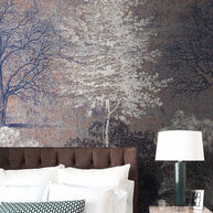 MinimalisticDecor.com-Winter Trees Garden Wallpaper Mural
