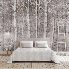 MinimalisticDecor.com-Woods Design - Forest Tree Trunks Wallpaper Mural