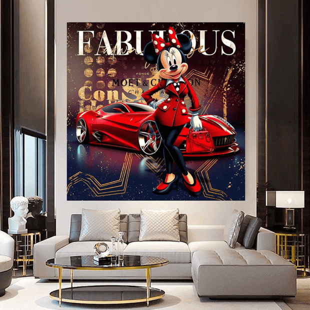 Minnie Canvas Wall Art from Fabulous: Captivating Design-MinimalisticDecor.com