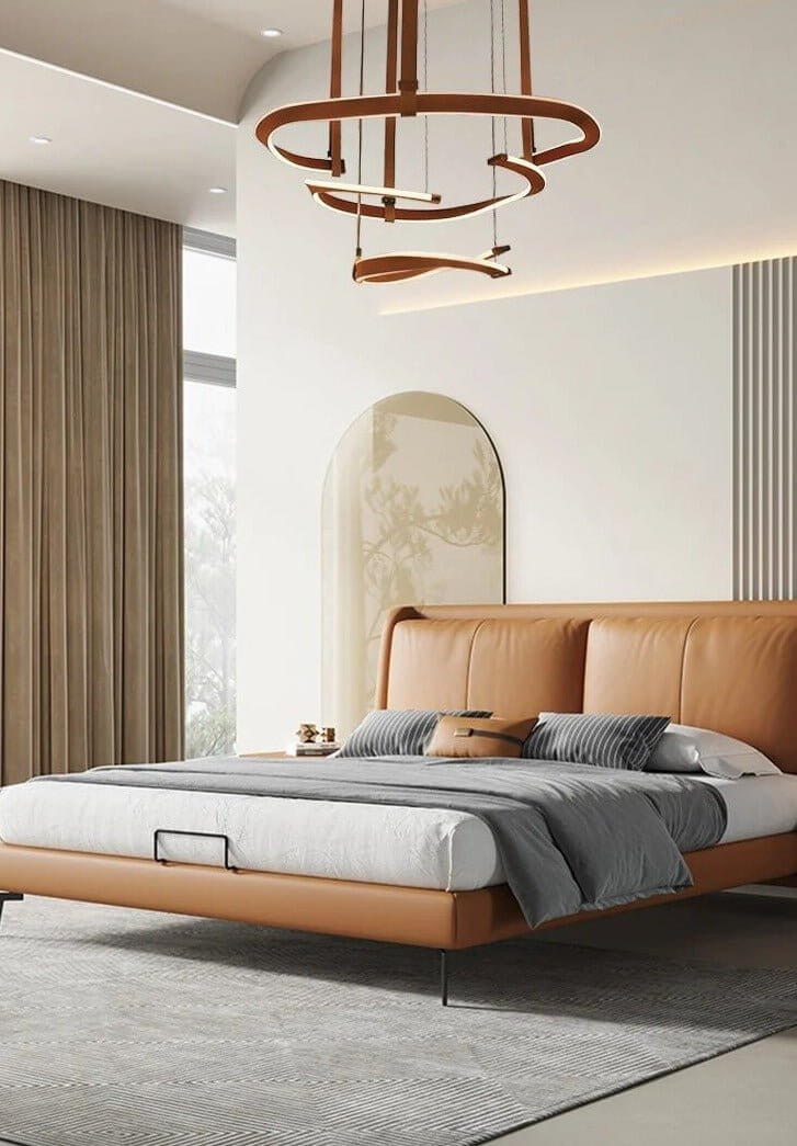 ModaLux Leather Craft LED Chandelier-MinimalisticDecor.com