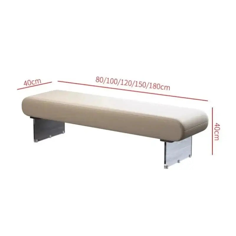 Modern Acrylic Shoe Bench – Stylish Entryway-MinimalisticDecor.com