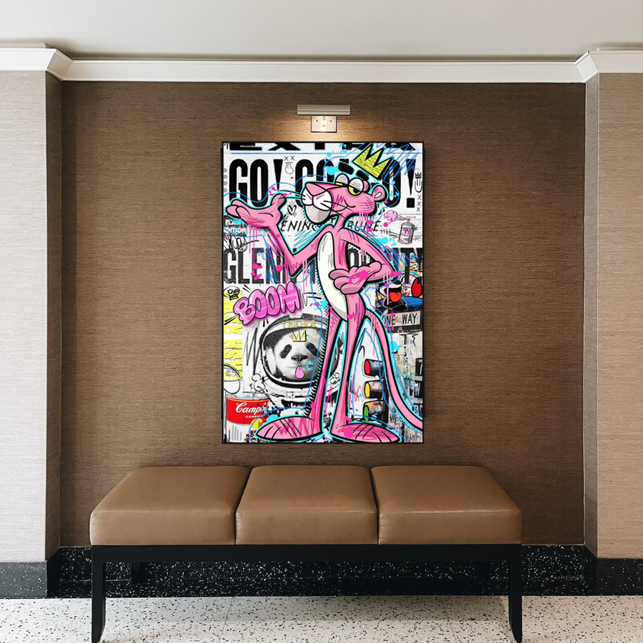 Modern Artistry - Pink Panther Poster-MinimalisticDecor.com