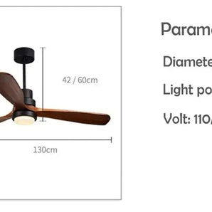 Modern Ceiling Fan with Light and Remote – 42-Inch-MinimalisticDecor.com