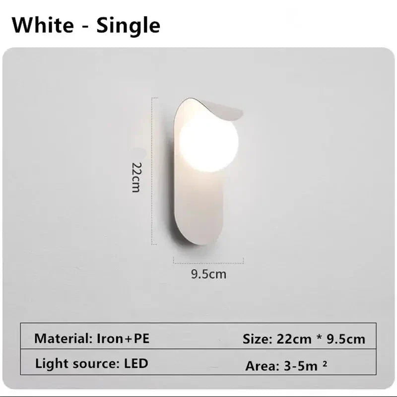 Modern Globe Shade Wall Light – G9 LED Wall Lamp for Bedroom &amp; Hallway-MinimalisticDecor.com