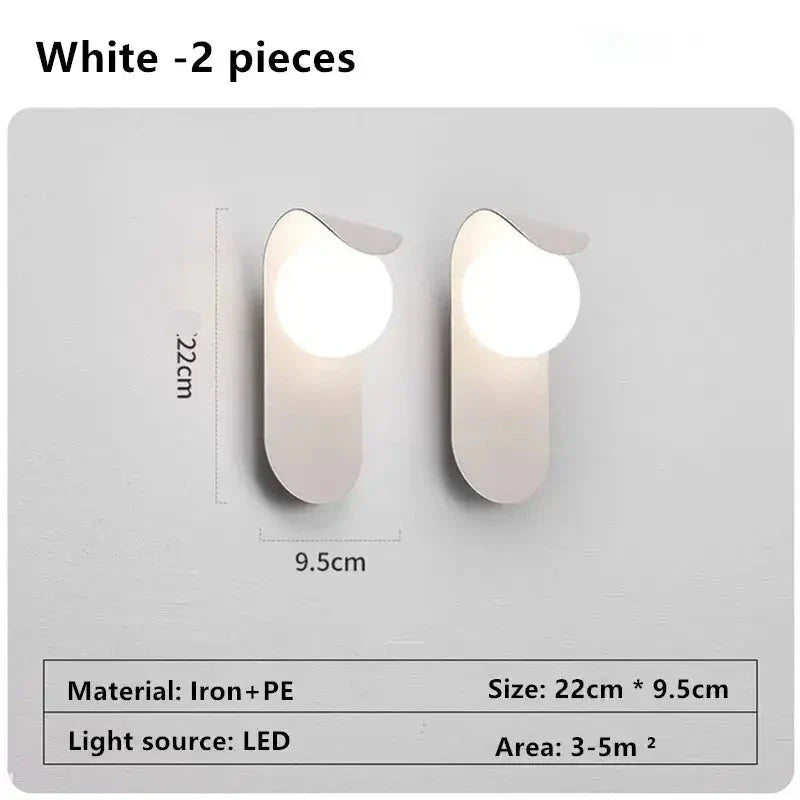 Modern Globe Shade Wall Light – G9 LED Wall Lamp for Bedroom &amp; Hallway-MinimalisticDecor.com