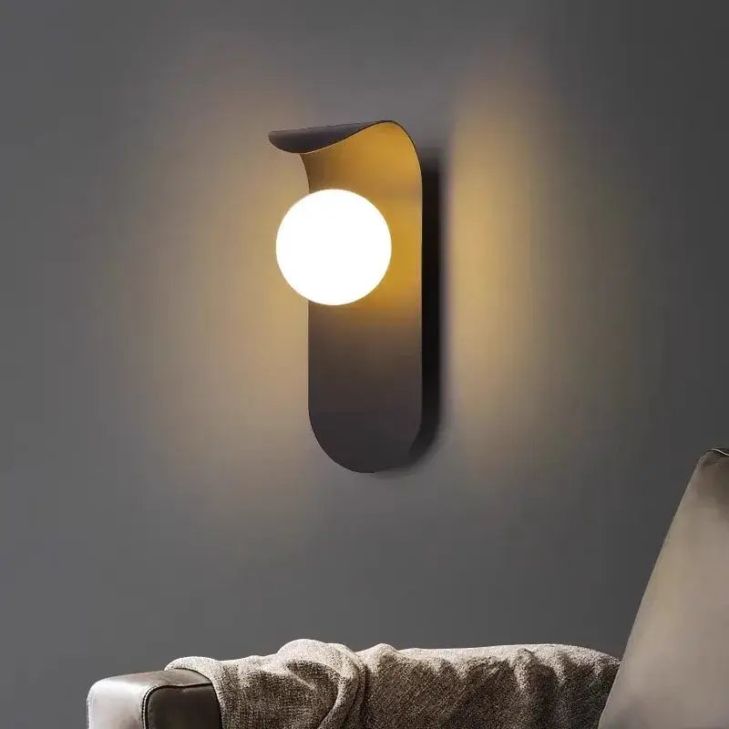 Modern Globe Shade Wall Light – G9 LED Wall Lamp for Bedroom &amp; Hallway-MinimalisticDecor.com