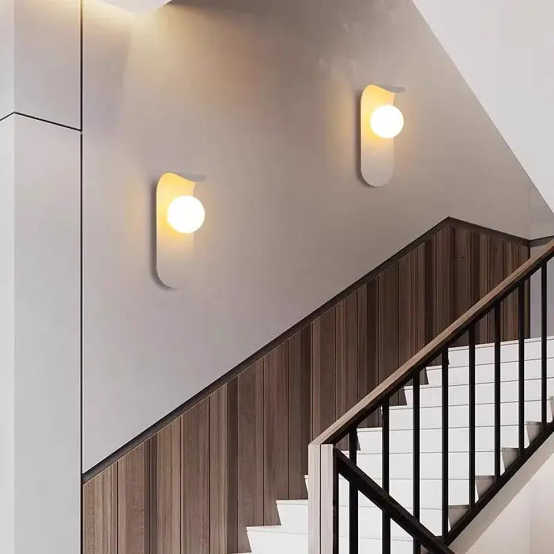 Modern Globe Shade Wall Light – G9 LED Wall Lamp for Bedroom &amp; Hallway-MinimalisticDecor.com