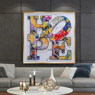 Modern Graffiti Art Canvas Painting - Inspirational Home Decor-MinimalisticDecor.com