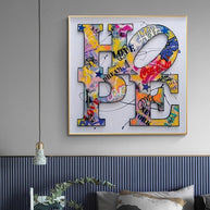 Modern Graffiti Art Canvas Painting - Inspirational Home Decor-MinimalisticDecor.com