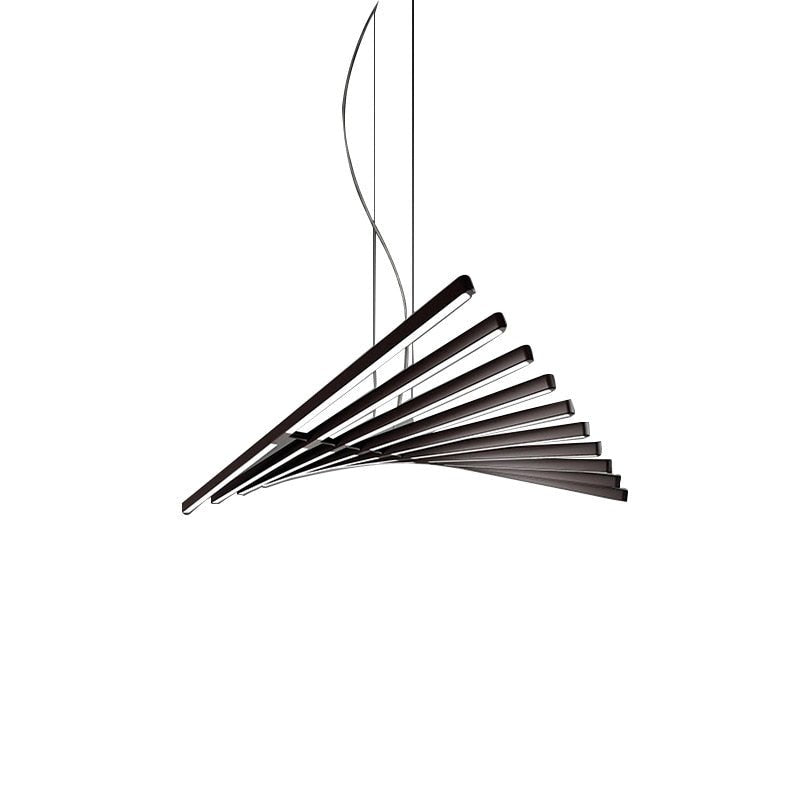 Modern LED Chandelier Lighting Nordic Black/White Office Pendant Lamps-MinimalisticDecor.com