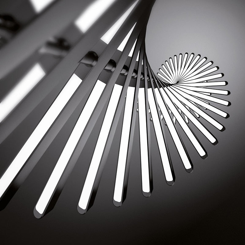 Modern LED Chandelier Lighting Nordic Black/White Office Pendant Lamps-MinimalisticDecor.com
