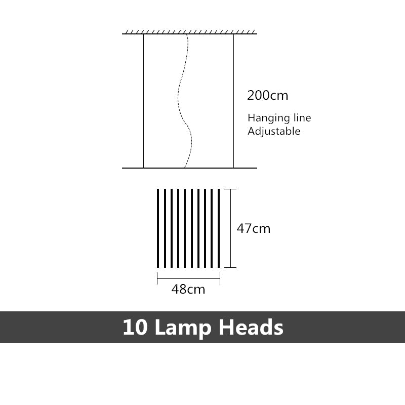 Modern LED Chandelier Lighting Nordic Black/White Office Pendant Lamps-MinimalisticDecor.com