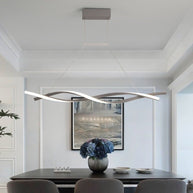 Modern LED Pendant Lamp, Dimmable Black Gold Chandelier-MinimalisticDecor.com