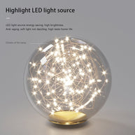 Modern Long Glass Ball Chandelier with G9 LED-MinimalisticDecor.com
