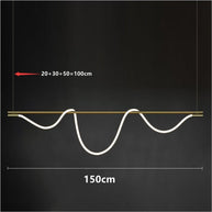 Modern Long Hose LED Chandelier for Dining Room-MinimalisticDecor.com