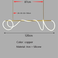 Modern Long Hose LED Chandelier for Dining Room-MinimalisticDecor.com