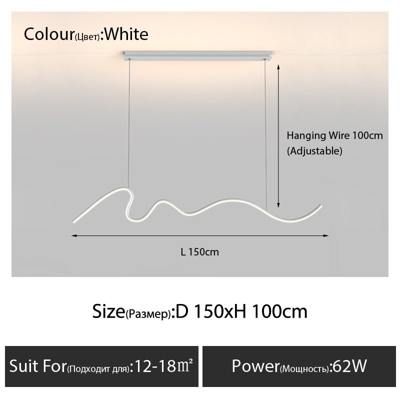 Modern Minimalist LED Chandelier Light-MinimalisticDecor.com
