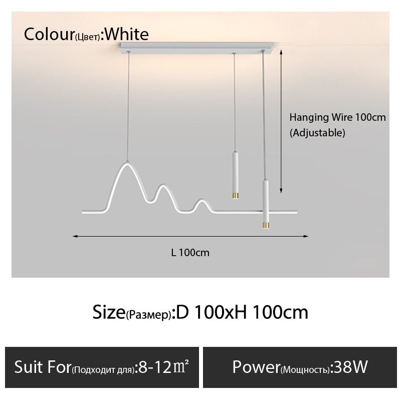 Modern Minimalist LED Chandelier Light-MinimalisticDecor.com