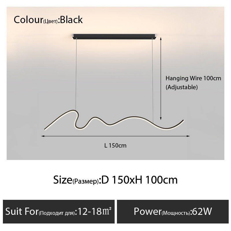 Modern Minimalist LED Chandelier Light-MinimalisticDecor.com