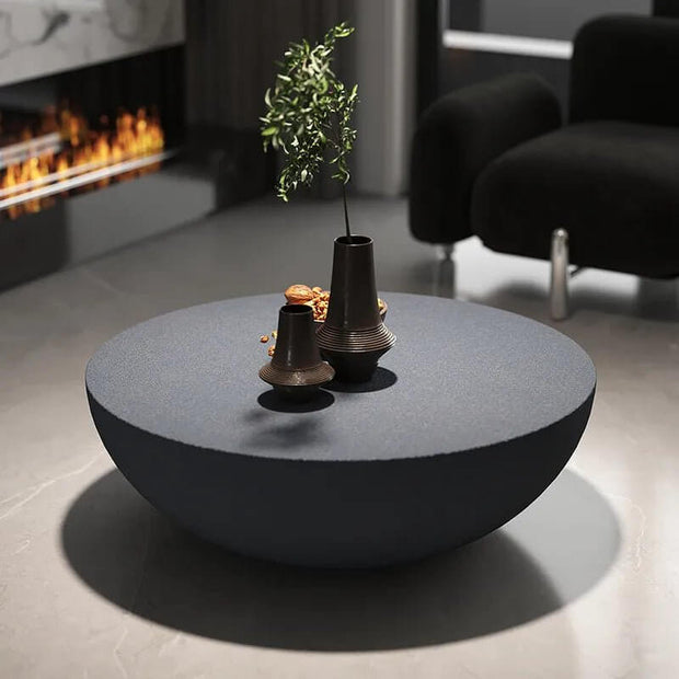 Modern Round Marble Coffee Table-MinimalisticDecor.com