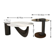 Modern Round Metal Side Table for Office and Living Room-MinimalisticDecor.com