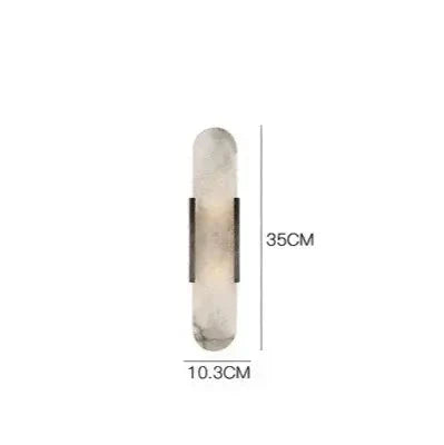 Modern Stone Wall Lamp with Marble Shade – LED Wall Lighting-MinimalisticDecor.com