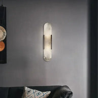 Modern Stone Wall Lamp with Marble Shade – LED Wall Lighting-MinimalisticDecor.com
